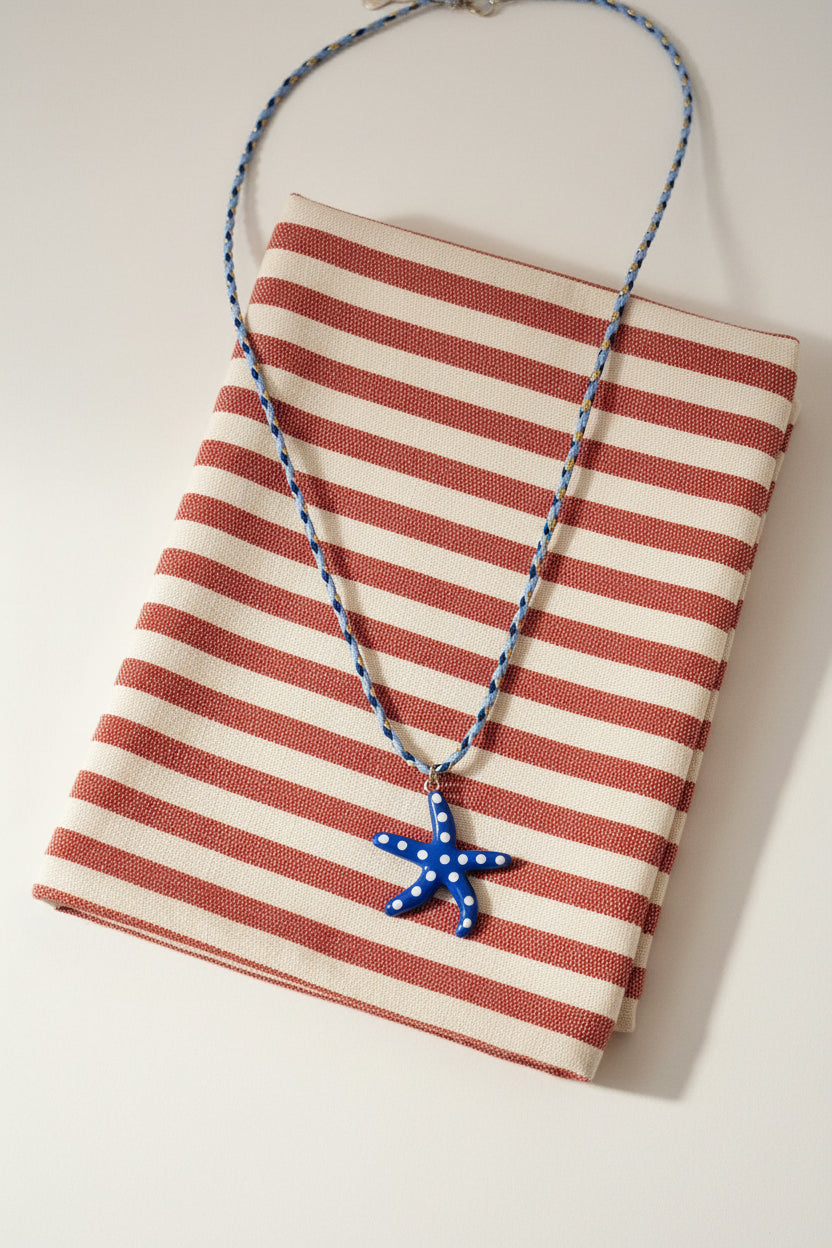 Collana stella marina Blu