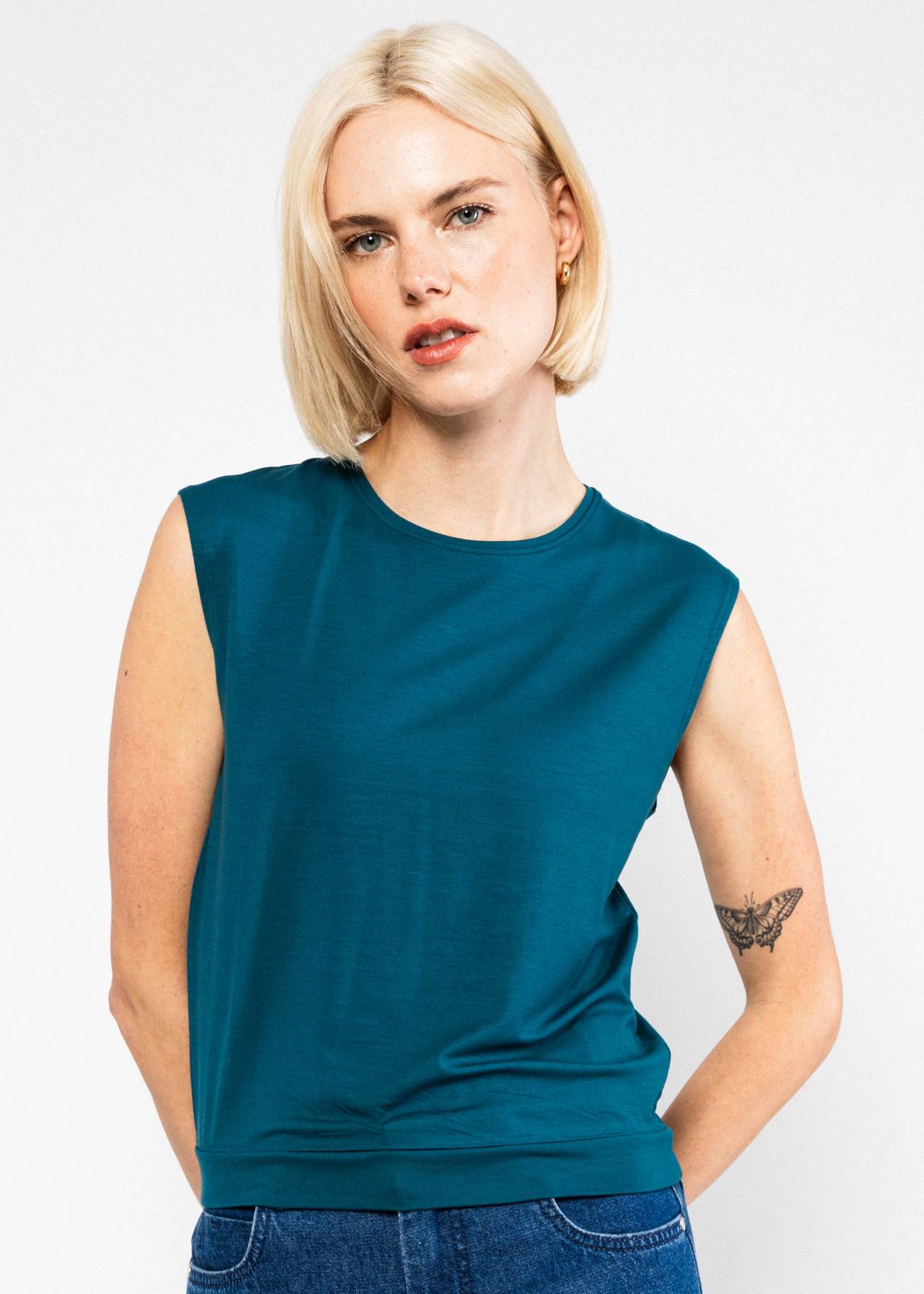 Blue tank top