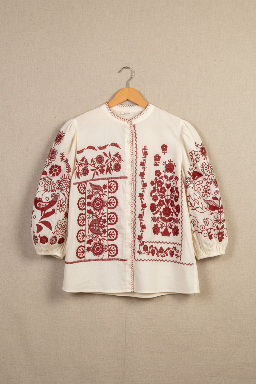 Camicia ricami