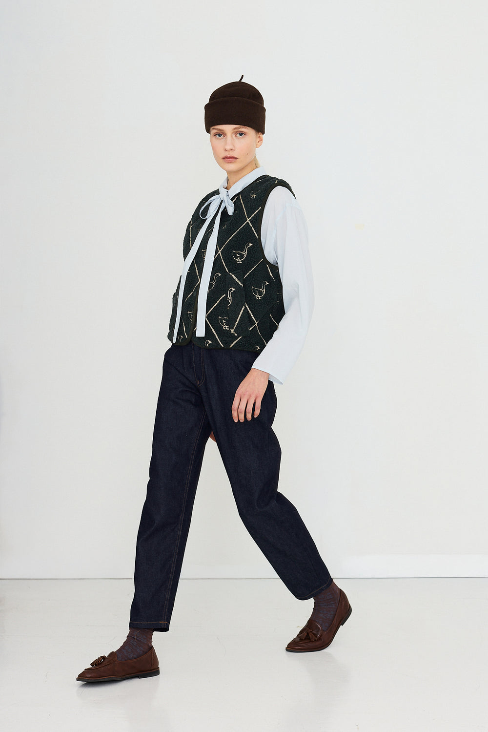 DIAMOND GEESE SHERPA VEST