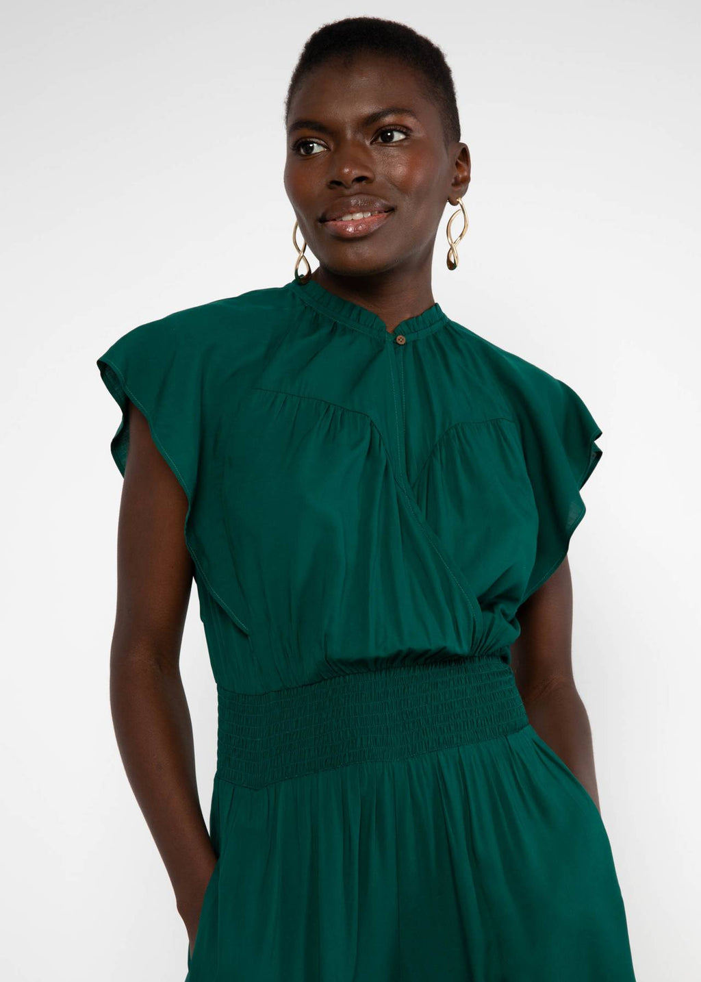 Jumpsuit love green