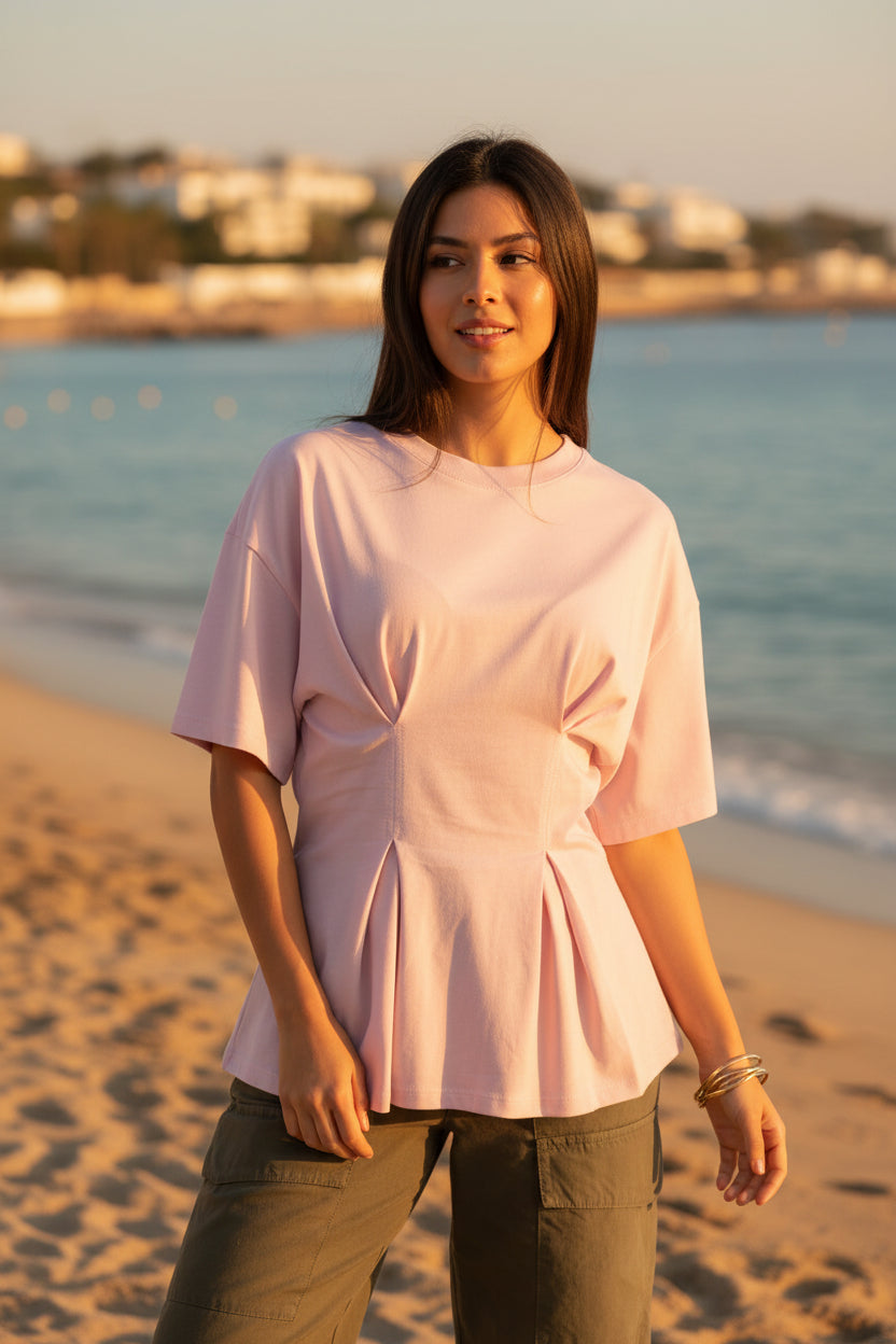 T-shirt con riprese ViCOLO