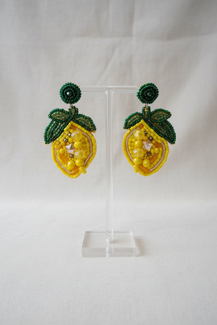 lemon earrings 🍋