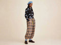 PLAID BALLOON PANTS