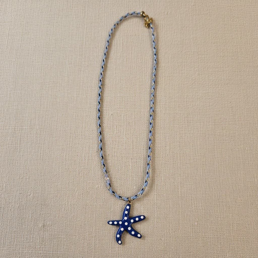 Collana stella marina Blu