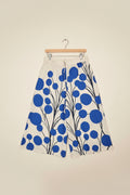 Pantalone astratto bianco blu