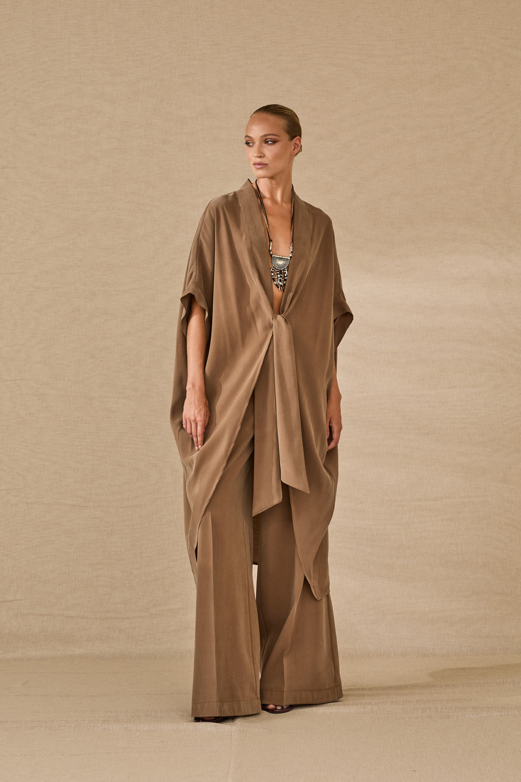 Pantalone fluido a palazzo