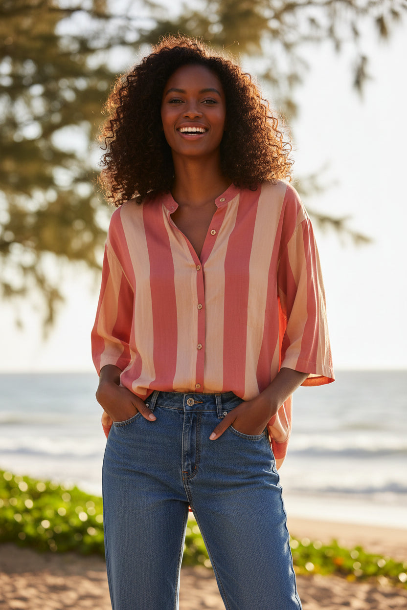 Camicia a righe