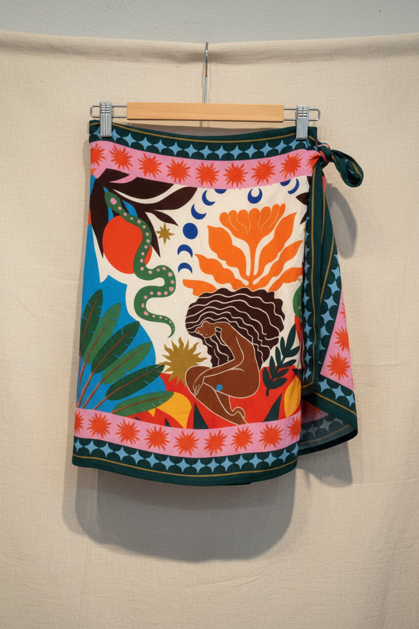 Gonna pareo mini Calypso multicolor