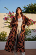 Kimono indiano Ricami base nera