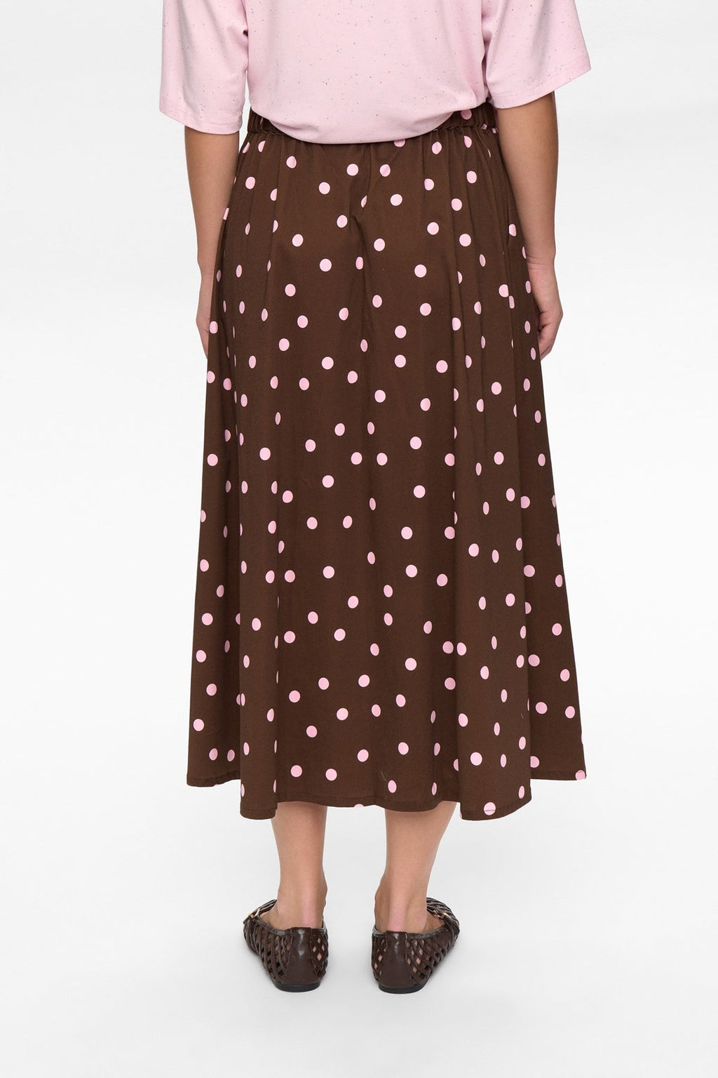 DOT BROWN SKIRT