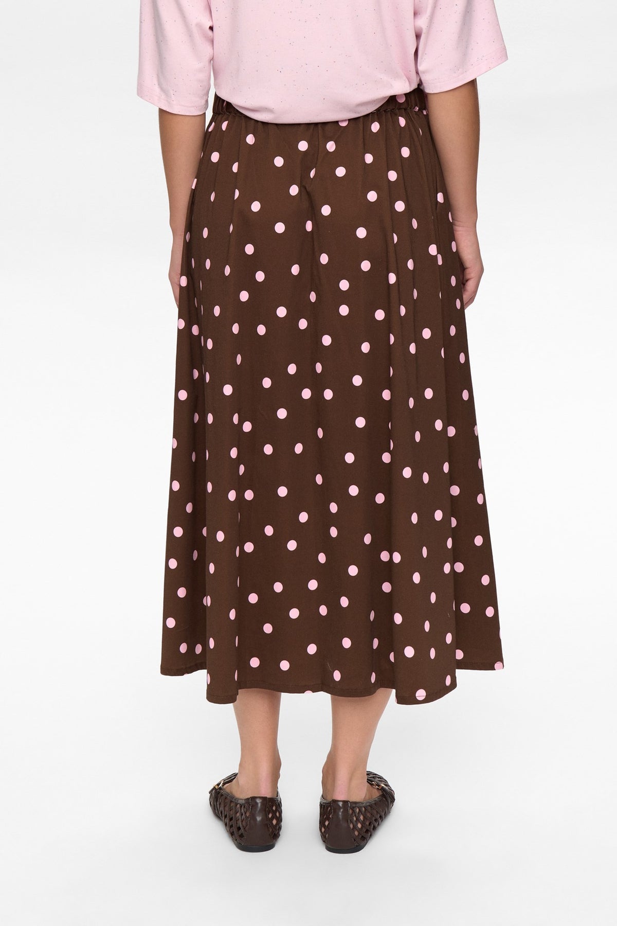 DOT BROWN SKIRT