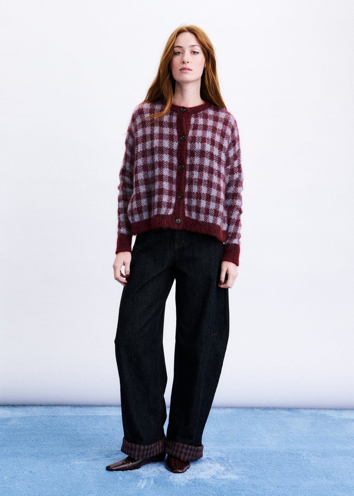 Cardigan AOMORI Bordeaux