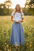 Vichy skirt