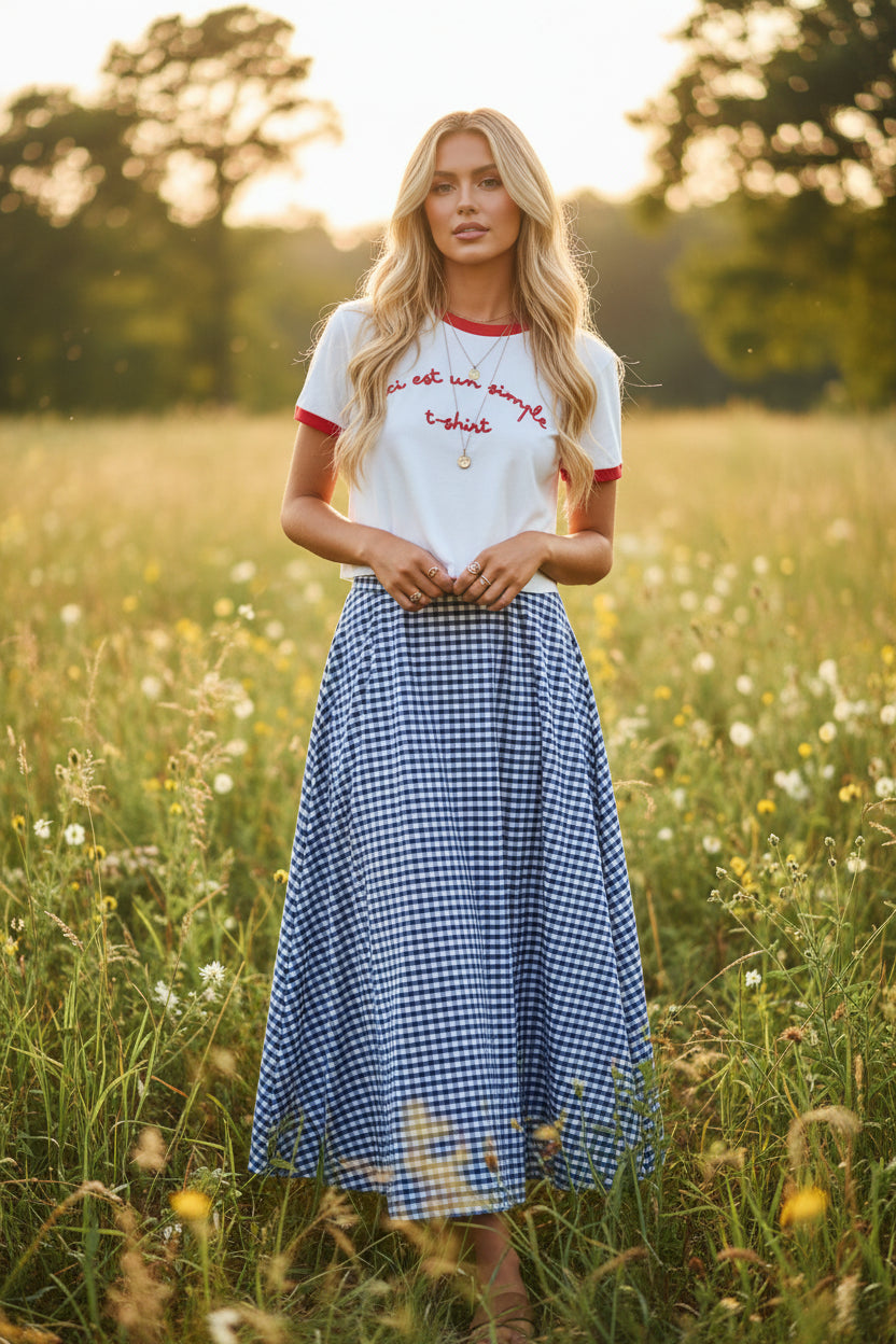 Vichy skirt
