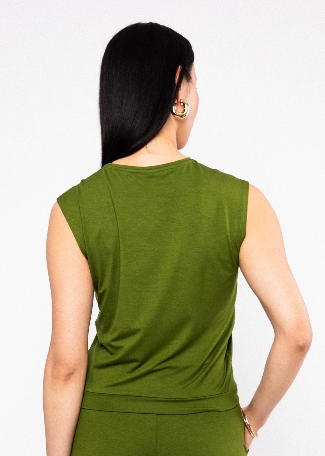 Green tank top