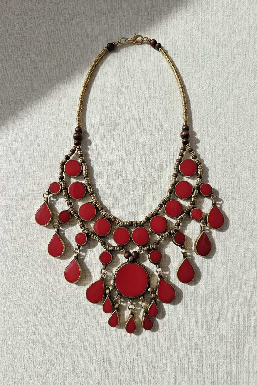 Collana Afgana rossa