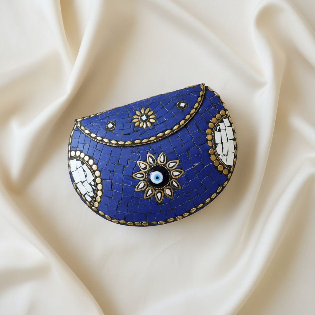 Pochette etnica Blu