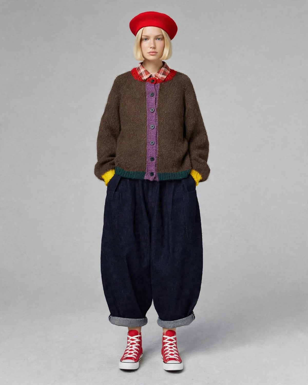 BALLON JEANS - Barrel Fit Denim Dark Indigo