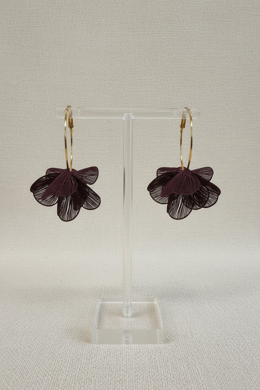 Orecchini " petalosi winetasting"