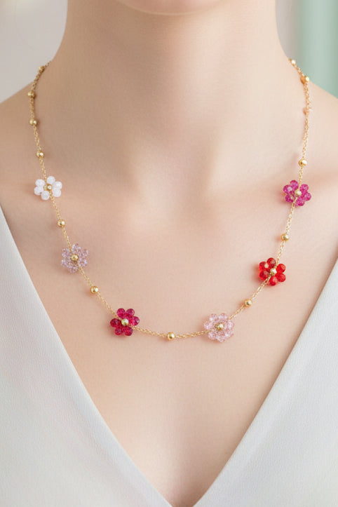 Collana in macramé rosa 🩷
