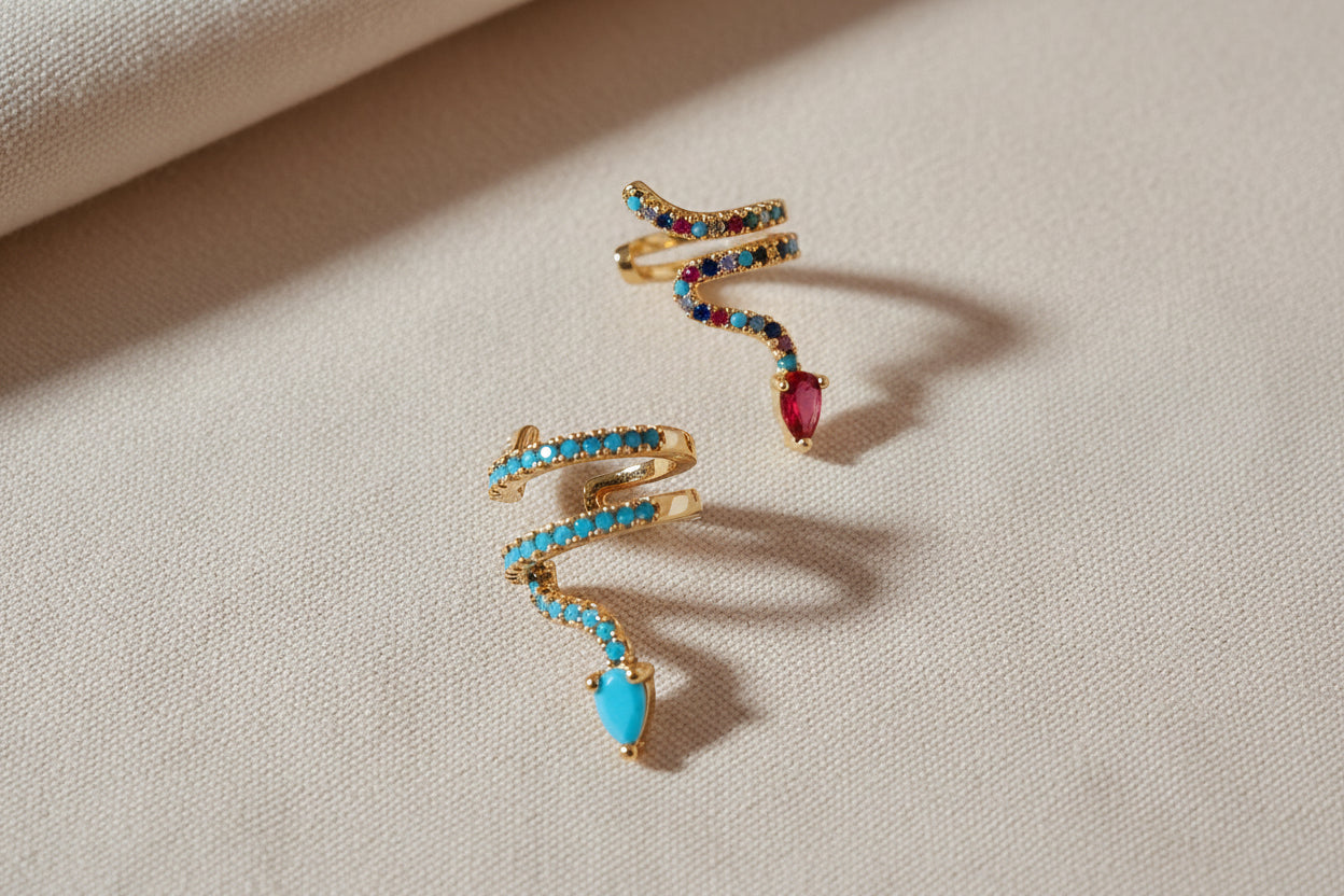 Ear cuff " esmeralda "