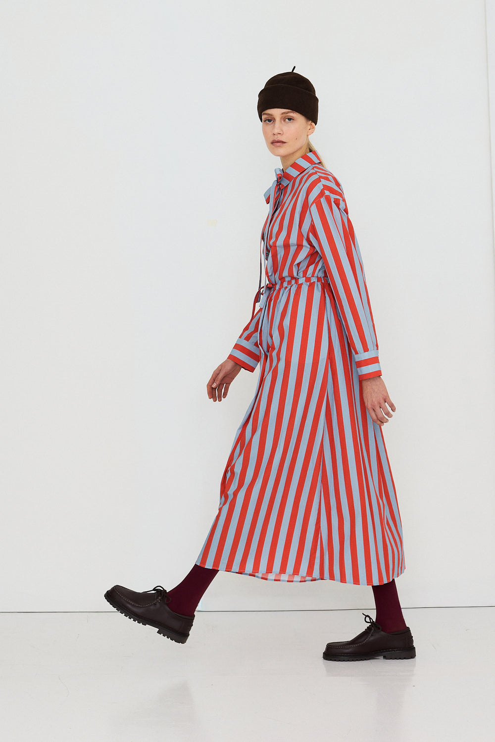 STRIPES ELASTICATED SKIRT