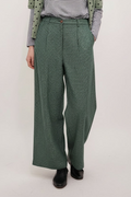 Green check pants