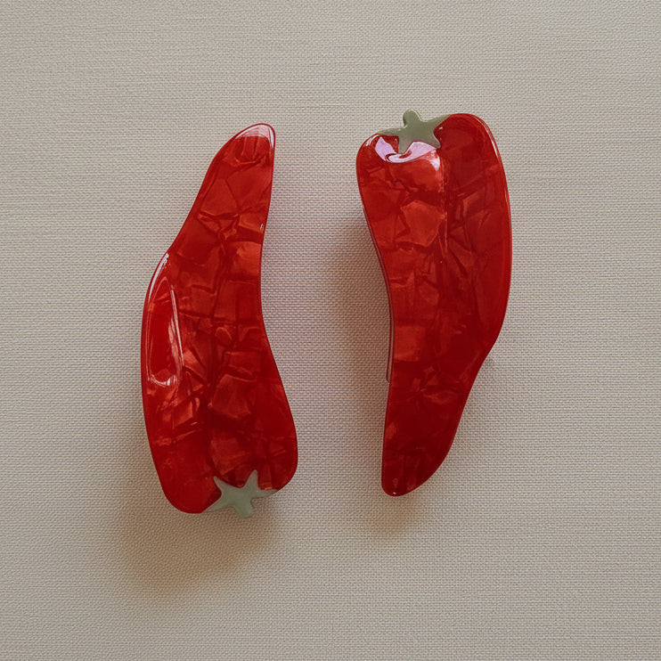 "chili pepper " hair clip 🌶