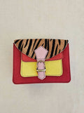 Soruka TIGRELLA - Borsa Color Block Rosso Ciliegia e Giallo