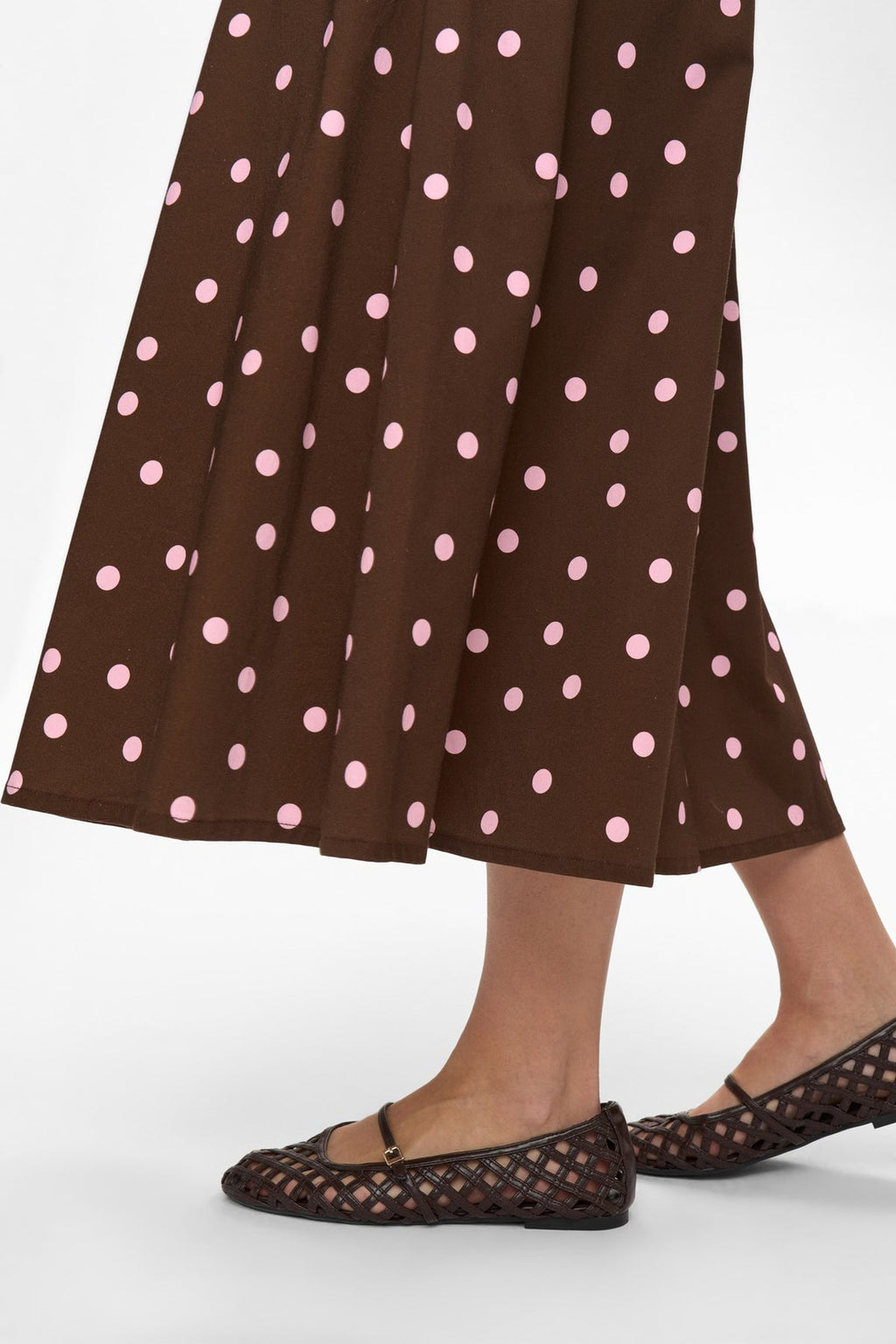 DOT BROWN SKIRT