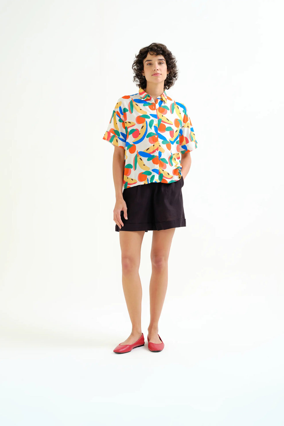 Camicia con stampa Tutti Frutti Small