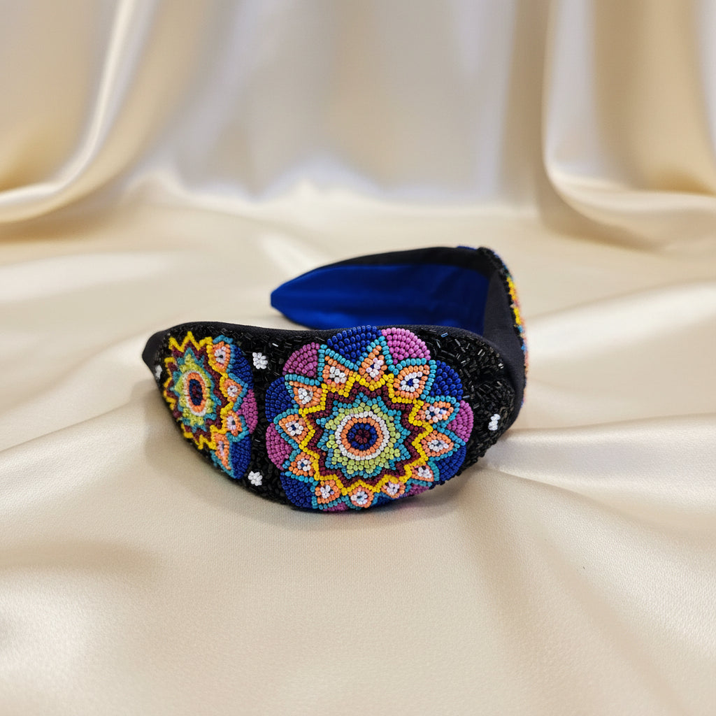 Cerchietto stile Huichol