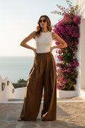 Pantalone palazzo con elastico