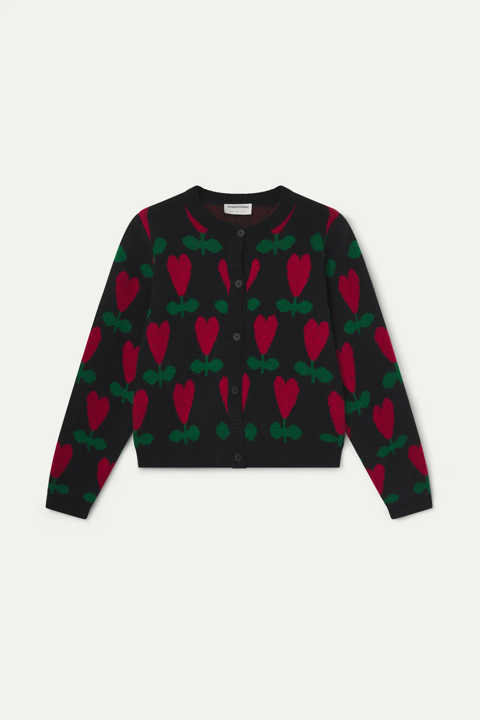 Cardigan con Stampa Ciclamino