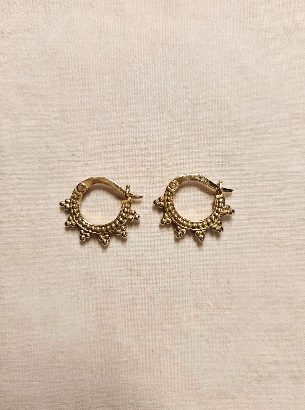 Mini Cerchi Sole - 2x2cm in Ottone Dorato