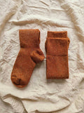Anne Sophie - Chaussettes énergisantes Lévity brillantes - Terracotta