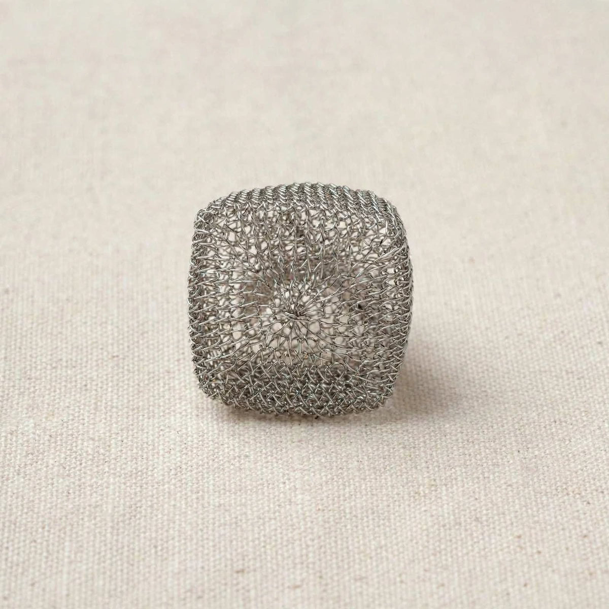 CUBE 01 - Anello Oversize Regolabile | Anello Scultura Fatto a Mano