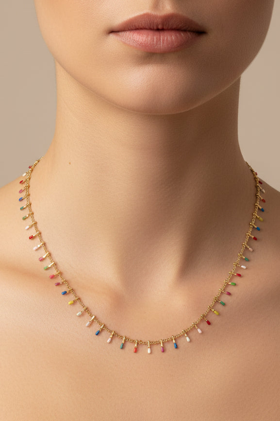Collana " luci colorate "