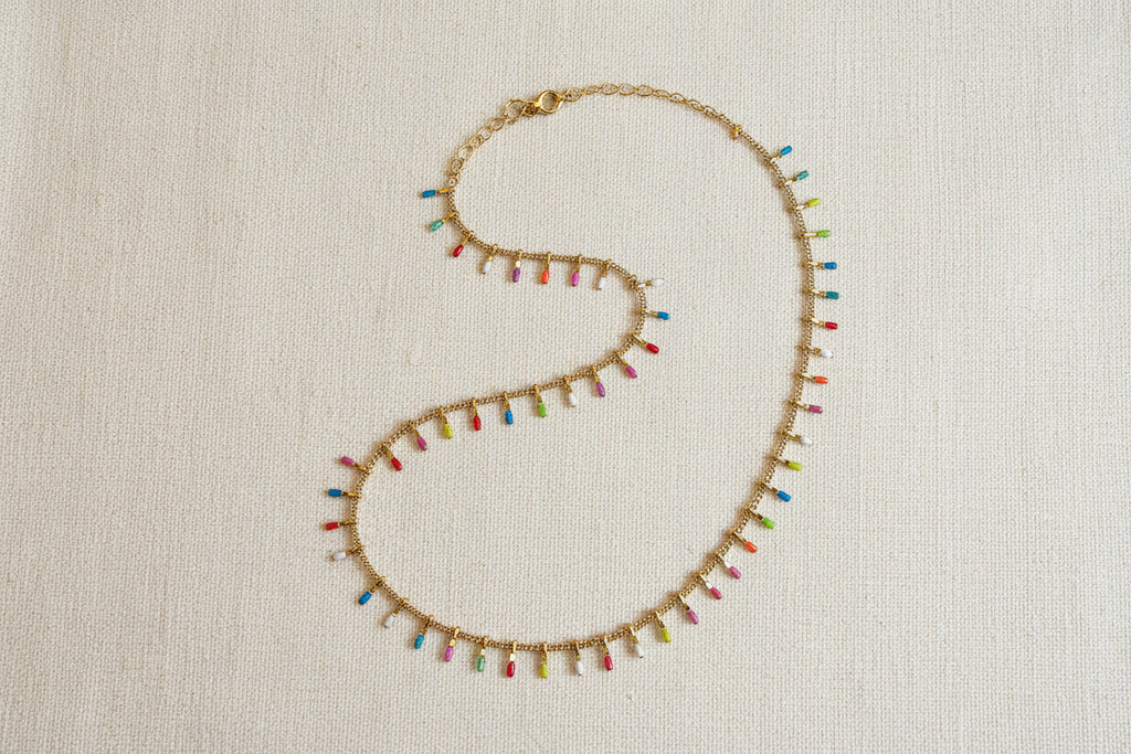 Collana " luci colorate "