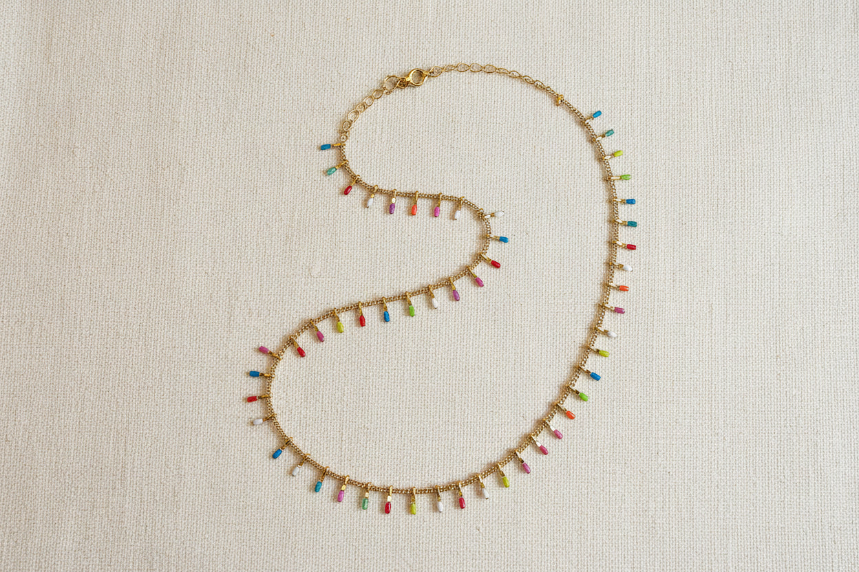 Collana " luci colorate "