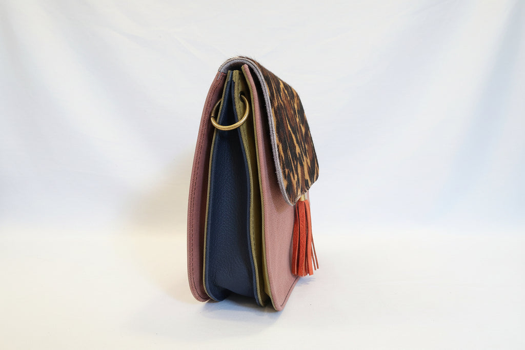 Borsa animalier nappina arancio