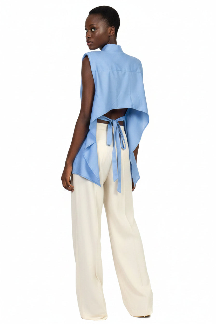 Camicia spalline fiocco