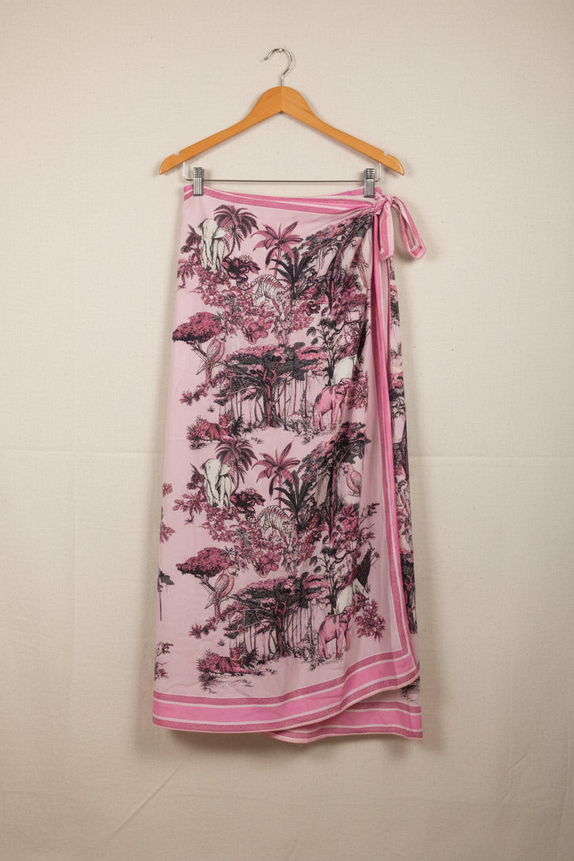 Gonna lunga pareo fantasia foulard jungle