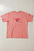 T -shirt pesca cuore arcobaleno