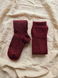 Anne Sophie - Chaussettes énergisantes Lévity brillantes - Raisin Rose