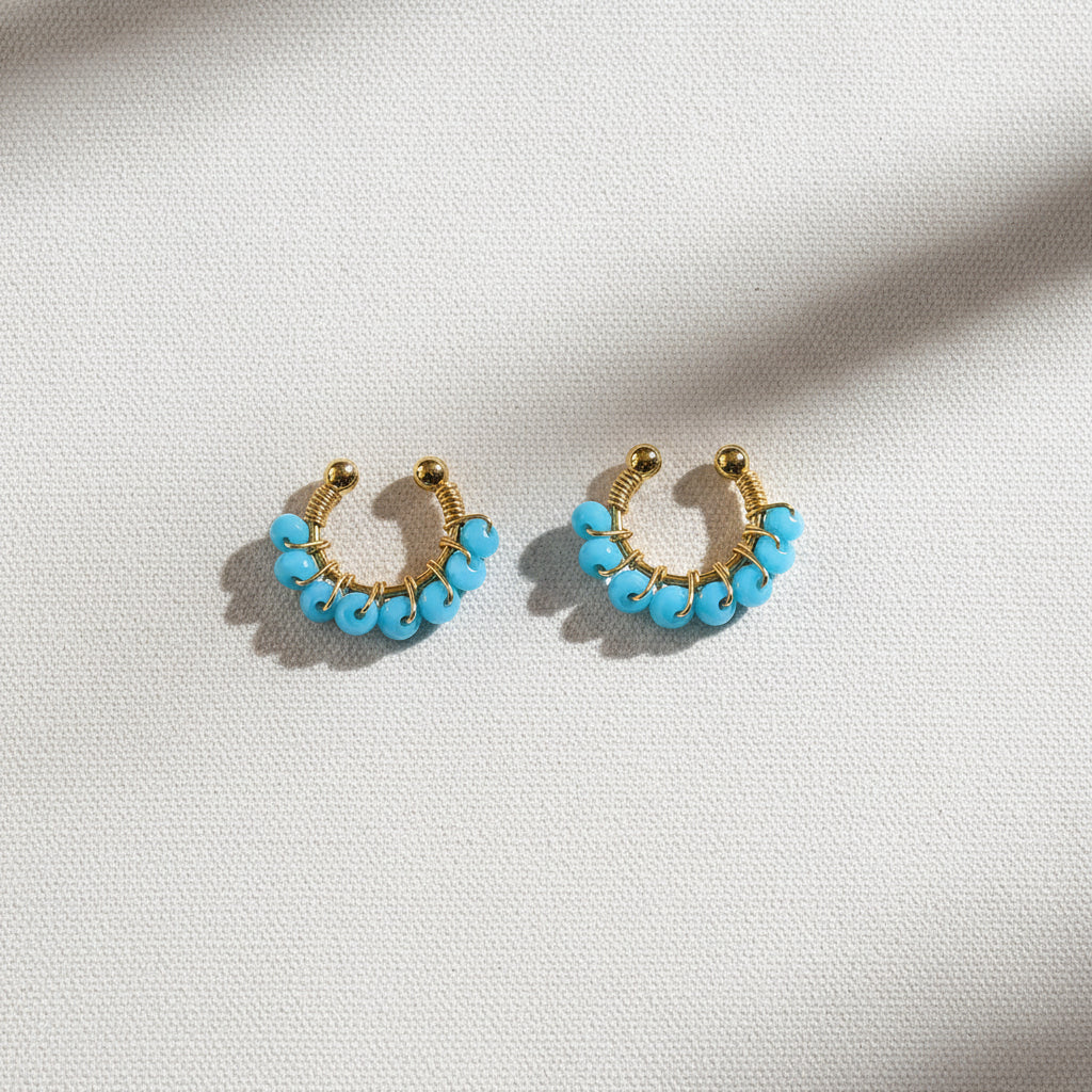 Ear cuff " Azure "