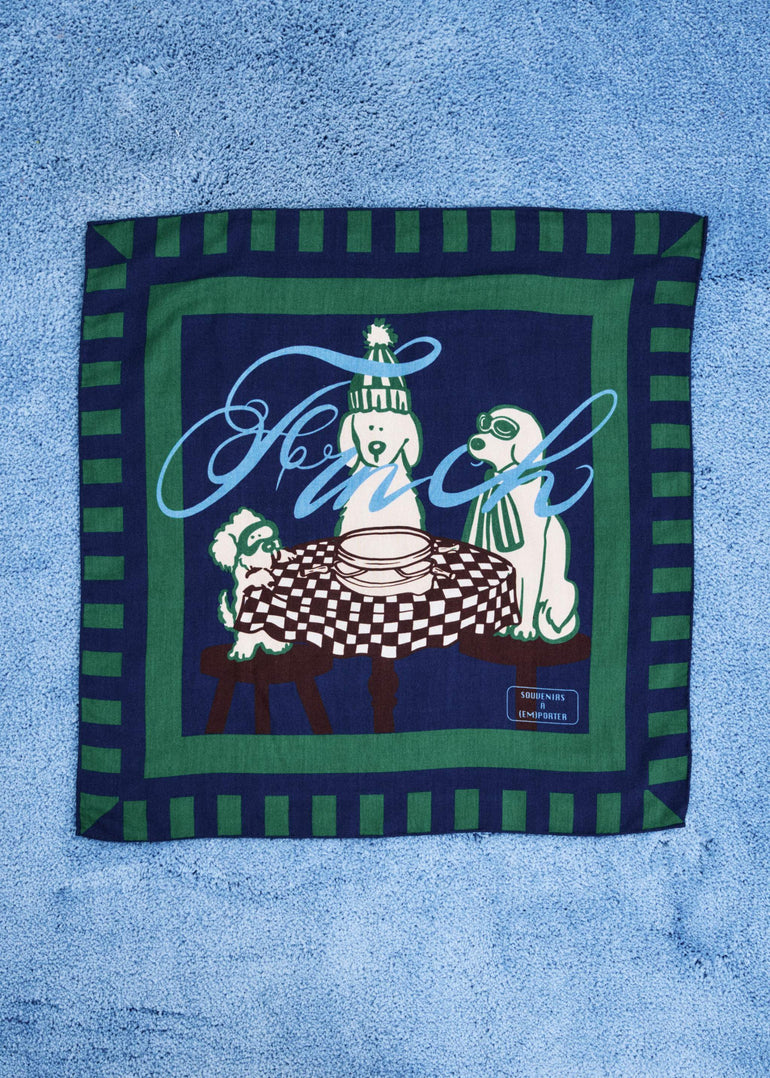Foulard KISHU Bleu marine