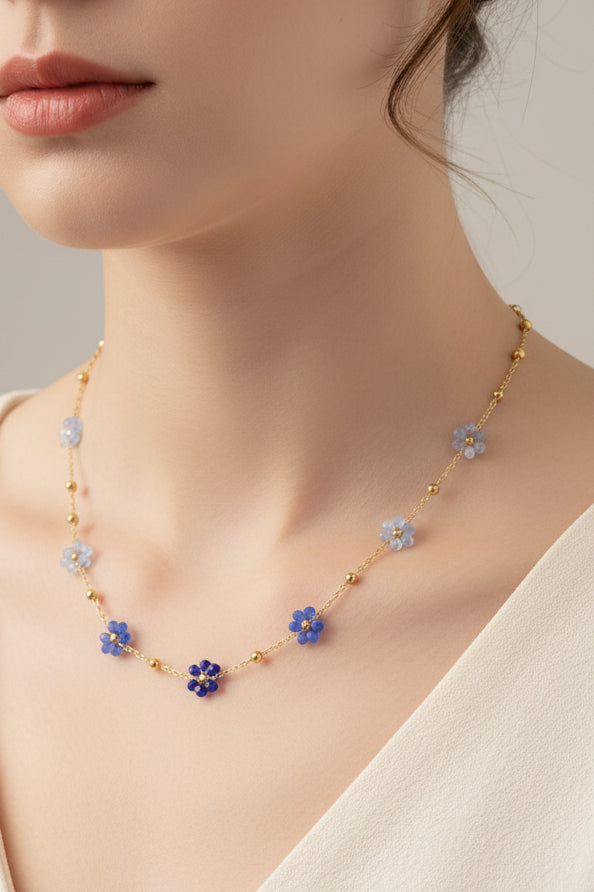 Collana in macramè blu 💙