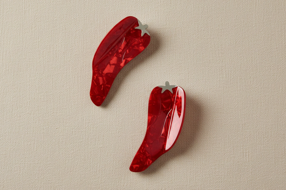 "chili pepper " hair clip 🌶